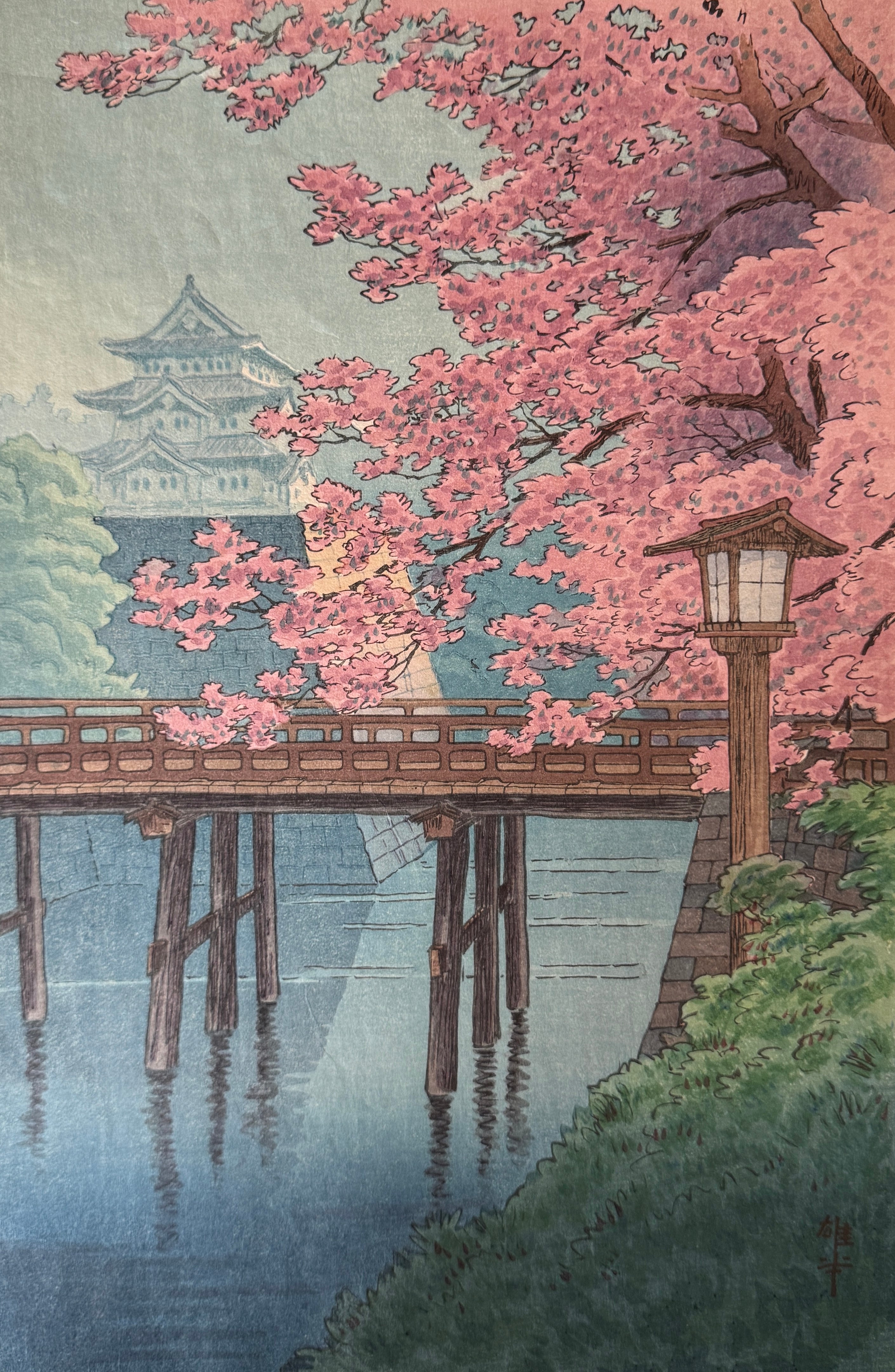 ☆伊藤正一☆「春の斜里岳」アクリル画 F4号 未使用！ ☆伊藤正一