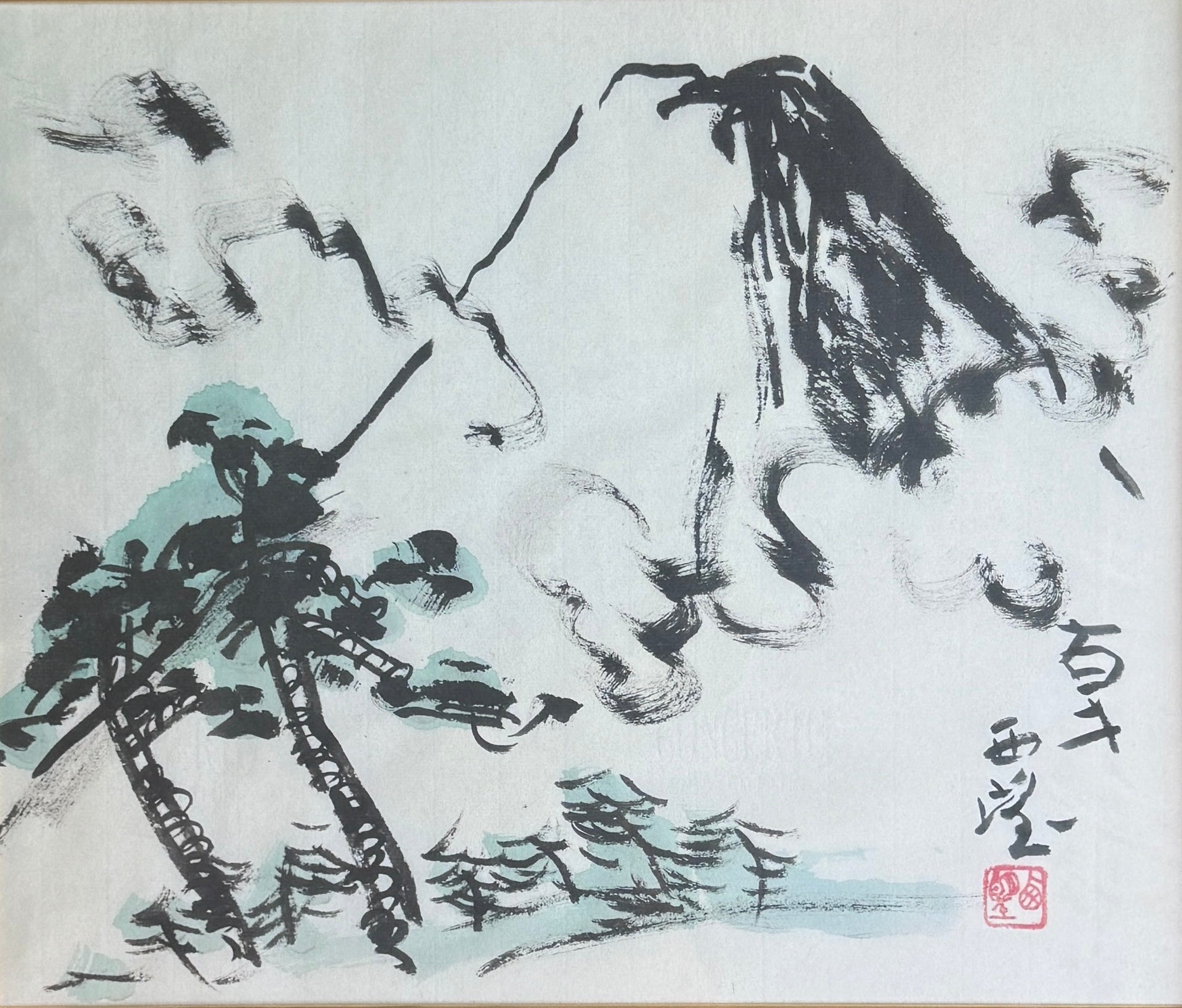 真作保証】北村西望 富士 Kitamura Seibou Mt.Fuji Paint – curve-arts