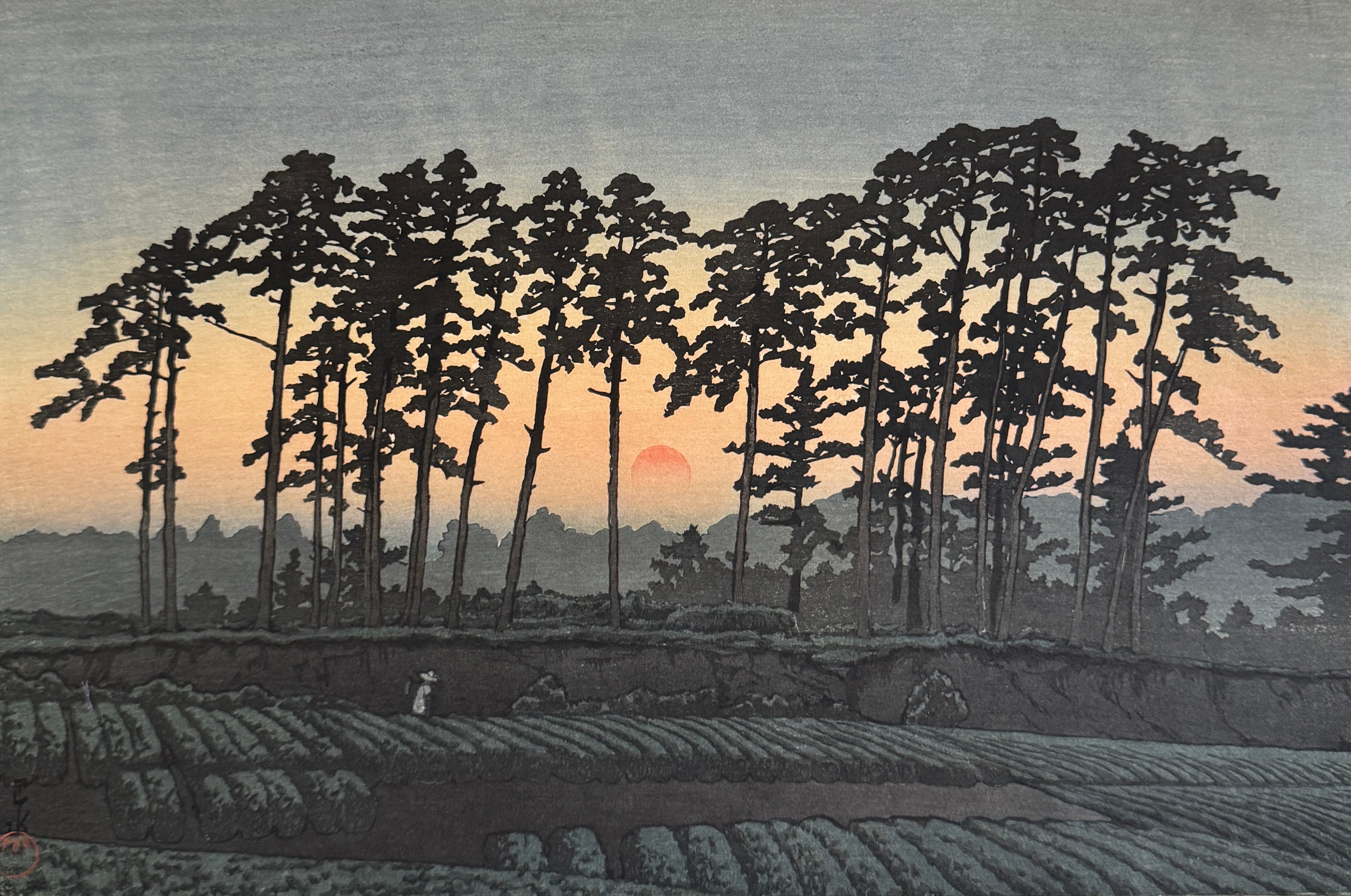 古川大航 真筆 「掬水月在手」墨跡掛軸 真作/鈴木其一/品川海上旭之図/山水図/祝/正月/掛軸☆宝船☆AJ