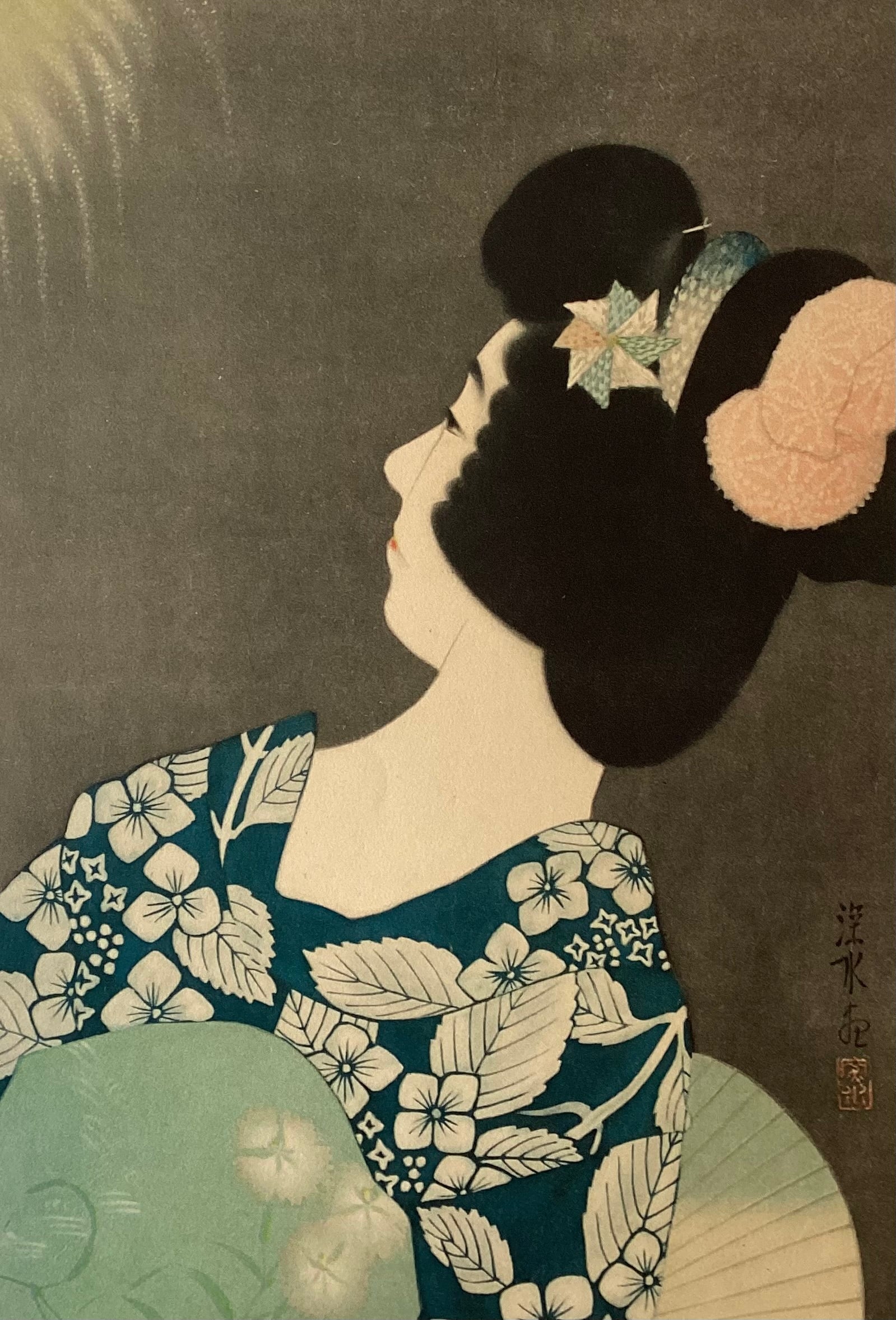 真作保証】伊東深水 美人百姿 其四 Ito Shinsui Bijinga – curve-arts