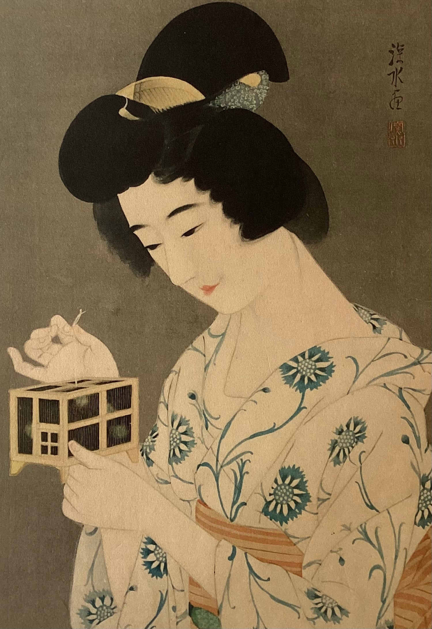 真作保証】伊東深水 美人百姿 其三 Ito Shinsui Bijinga – curve-arts