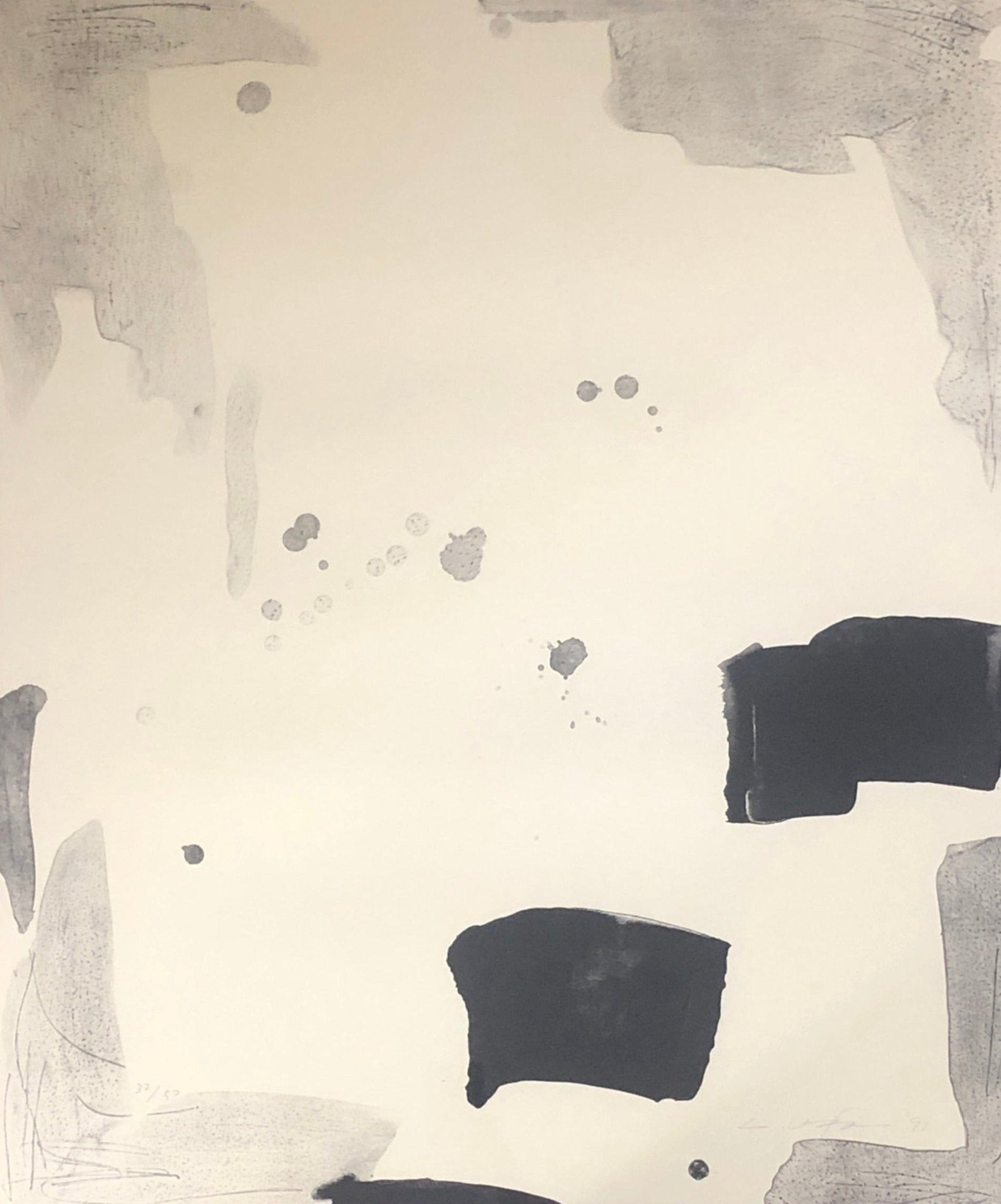 Lee Ufan 李禹煥 寄港地4 Lee Ufan A PORT OF CELL4 Lithograph