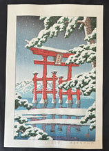 Load image into Gallery viewer, 【Genuine guarantee】 Kawase Hasui, Snow at Miyajima
