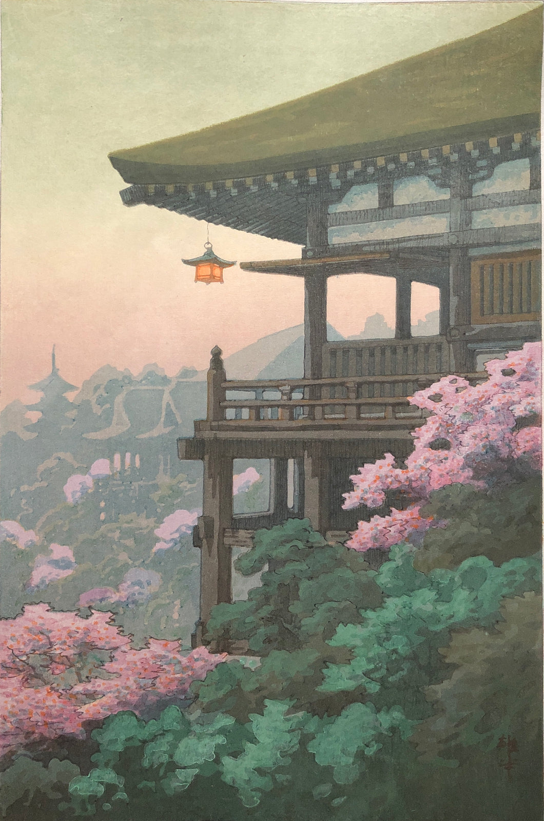 ありがとうございました【真作保証】伊藤雄半　清水寺