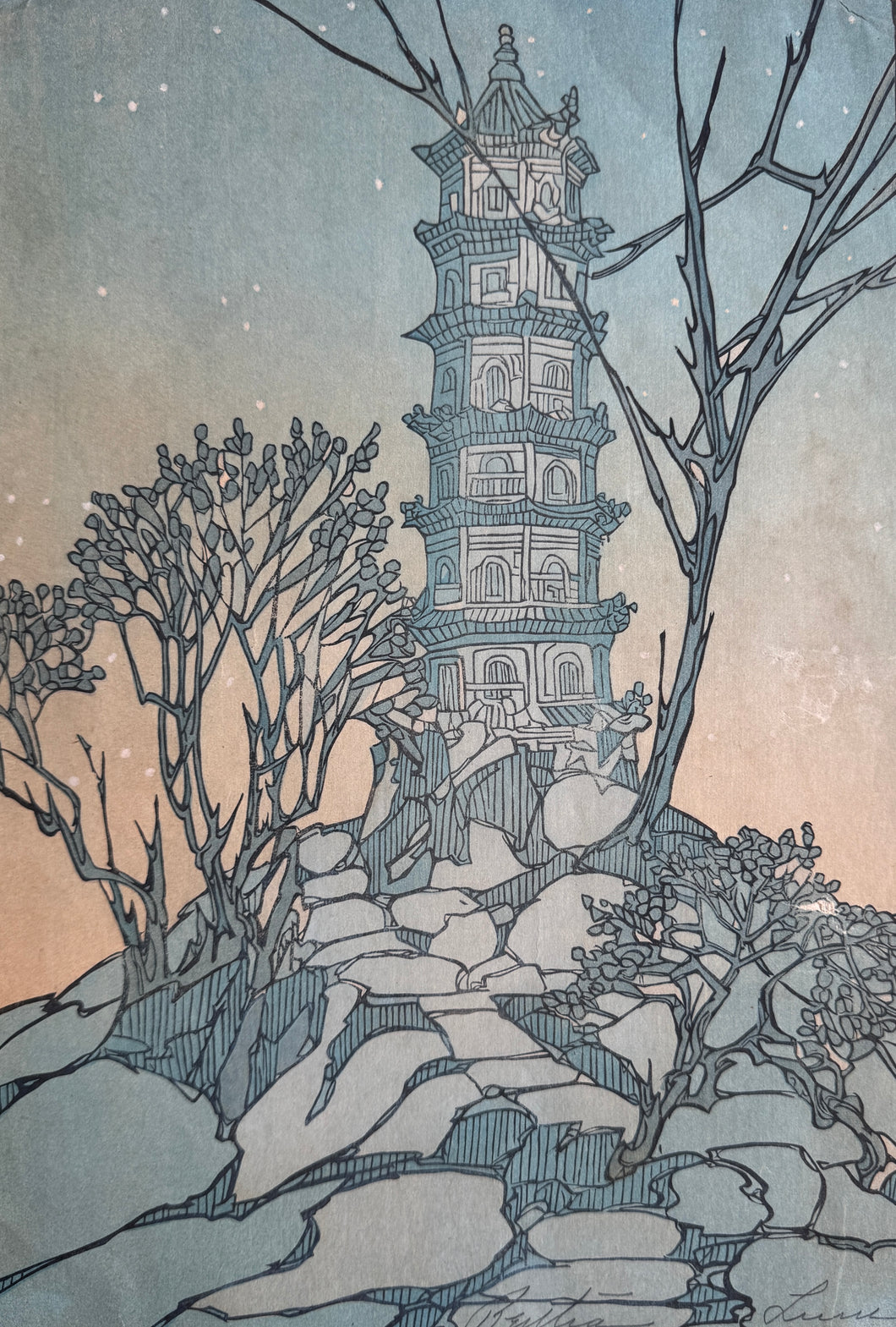 【真作保証】バーサ・ラム  Bertha Lum