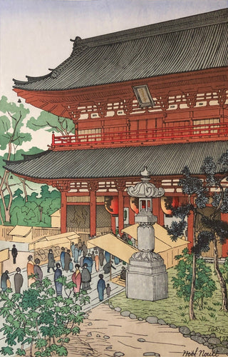 【真作保証】ノエル・ヌエット　浅草寺　１９３６ - curve - arts