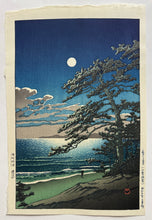 Load image into Gallery viewer, 【Guaranteed genuine】 Kawase Hasui,  spring moon ninomiya beach 

