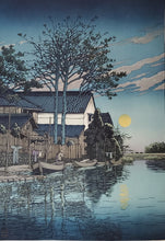 Load image into Gallery viewer, 【Guaranteed genuine】Kawase Hasui, Dusk at Itako, 1932,
