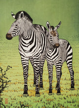画像をギャラリービューアに読み込む, 【真作保証】吉田遠志　Zebras
