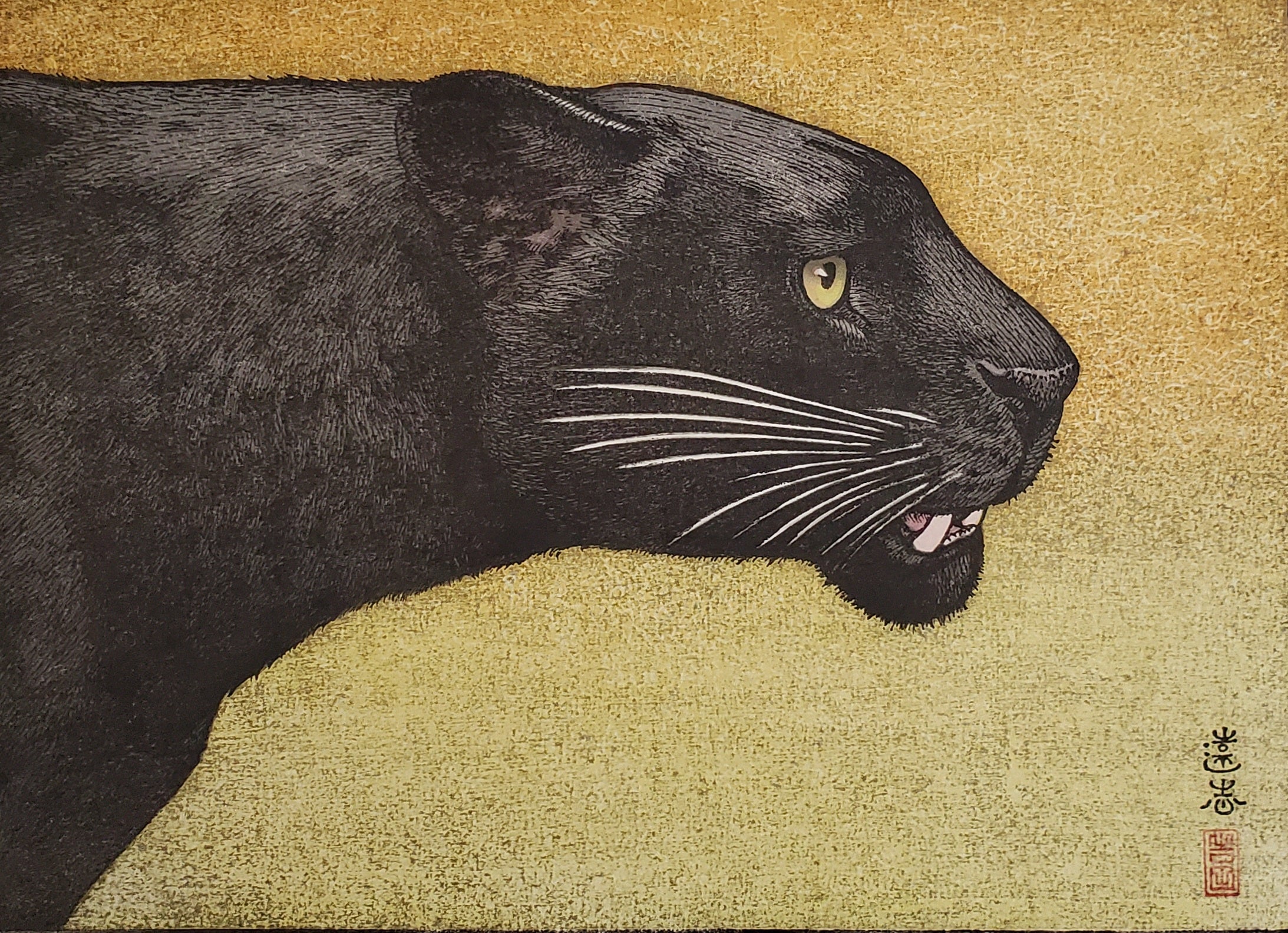 吉田遠志 初夏の彩 版画