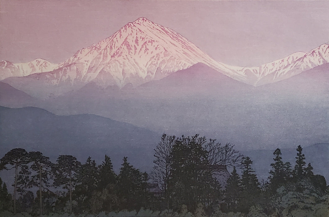 【真作保証】吉田遠志　早春の安曇野