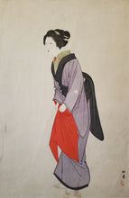 画像をギャラリービューアに読み込む, 【真作保証】湯川松堂　美人画　
