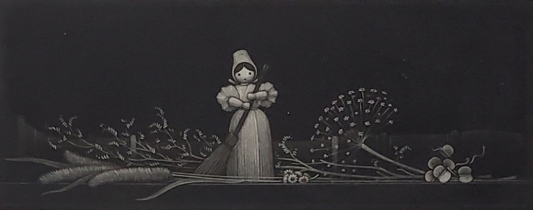 【真作保証】清水敦　銅版画　額装