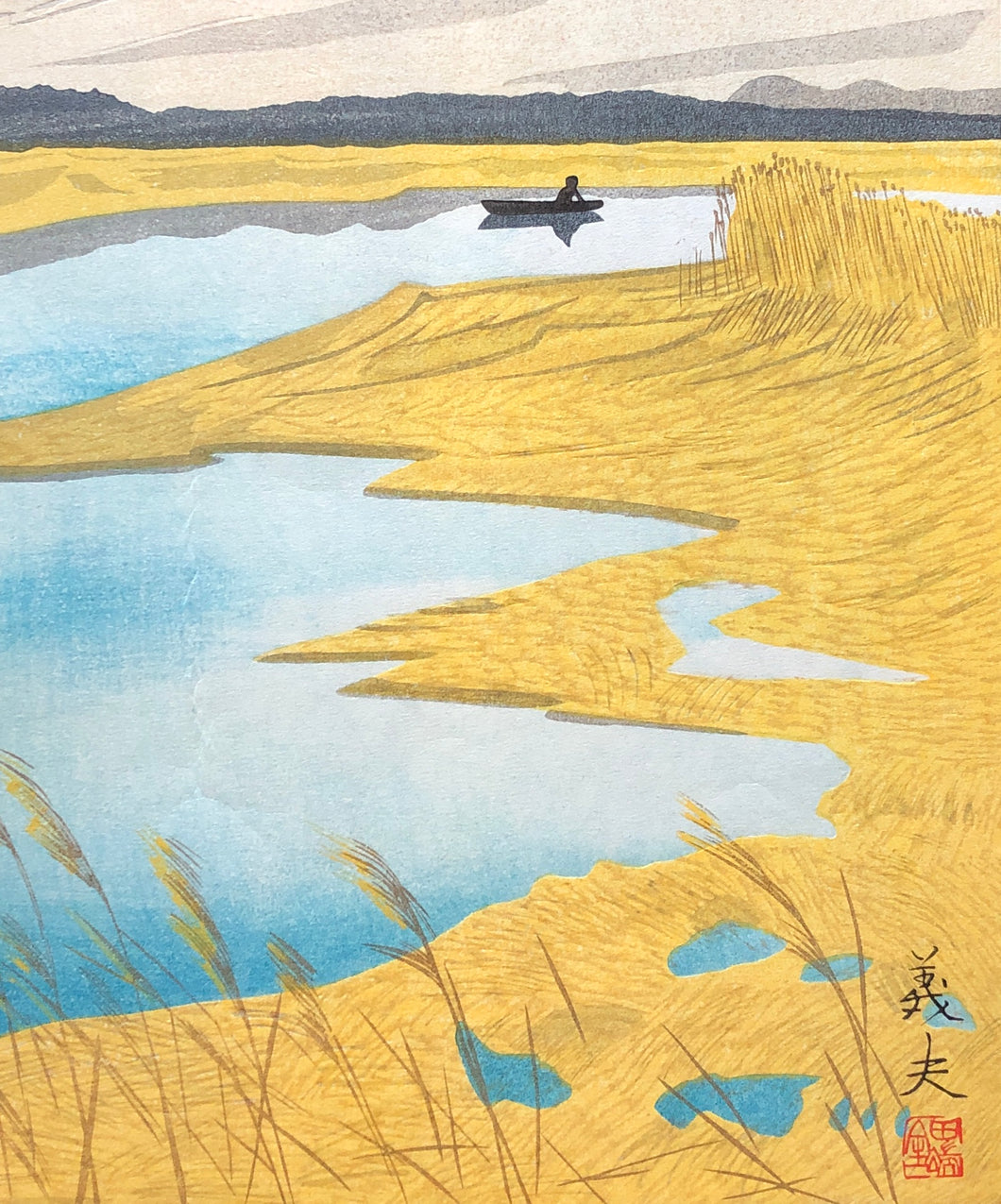 【真作保証】高木義夫　木版画