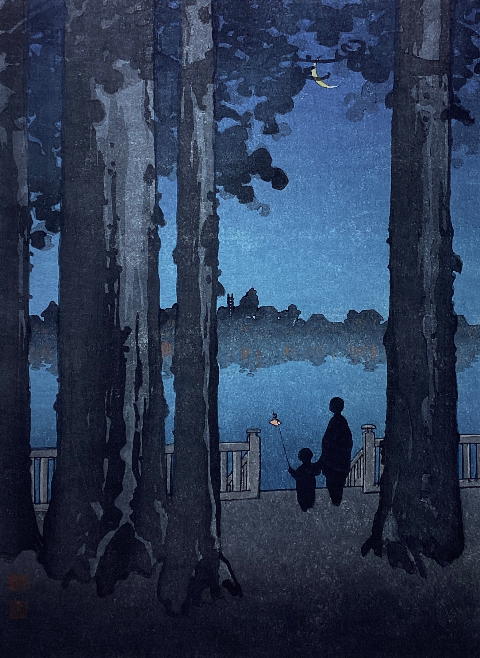 荒井孝、【若葉の小径】、希少な額装用画集より、新品額装付 荒井孝、【若葉の小径】、希少な額装用画集より、新品額装付