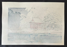 Load image into Gallery viewer, 【Genuine guarantee】 Kawase Hasui, Snow at Inokashira Benten shrine precinct, 1929

