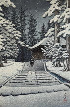 Load image into Gallery viewer, 【Genuine guarantee】Kawase Hasui, HALL OF THE GOLDEN HUE,HIRAIZUMI 
