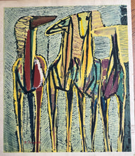 画像をギャラリービューアに読み込む, 【真作保証】丹下冨士男　馬の群れ
