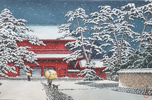Load image into Gallery viewer, 【Genuine guarantee】 Kawase Hasui, Snow at Zojo Temple, 1929
