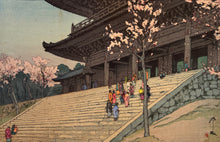 画像をギャラリービューアに読み込む, ありがとうございました【真作保証】吉田博　楼門
