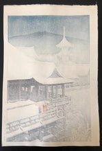 Load image into Gallery viewer, 【Guaranteed genuine】 KAWASE HASUI  Kiyomizu Temple-Kyoto, 1932, Ask Stocks
