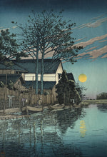 Load image into Gallery viewer, 【Guaranteed genuine】Kawase Hasui,  Dusk at Itako, 1930,
