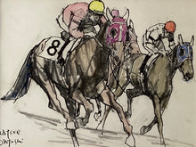 画像をギャラリービューアに読み込む, 【真作保証】大歳克衛　走る馬　
