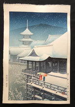 Load image into Gallery viewer, 【Guaranteed genuine】 KAWASE HASUI  Kiyomizu Temple-Kyoto, 1932, Ask Stocks
