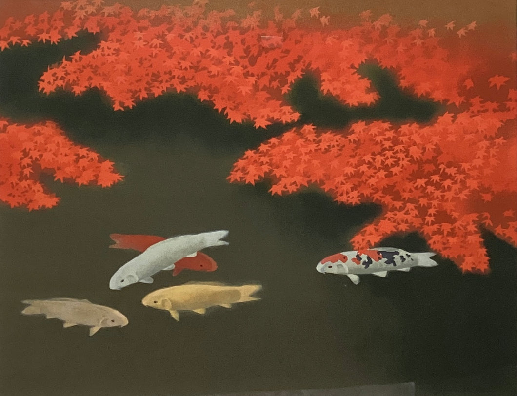 【真作保証】大山忠作　日月春秋より　秋映　