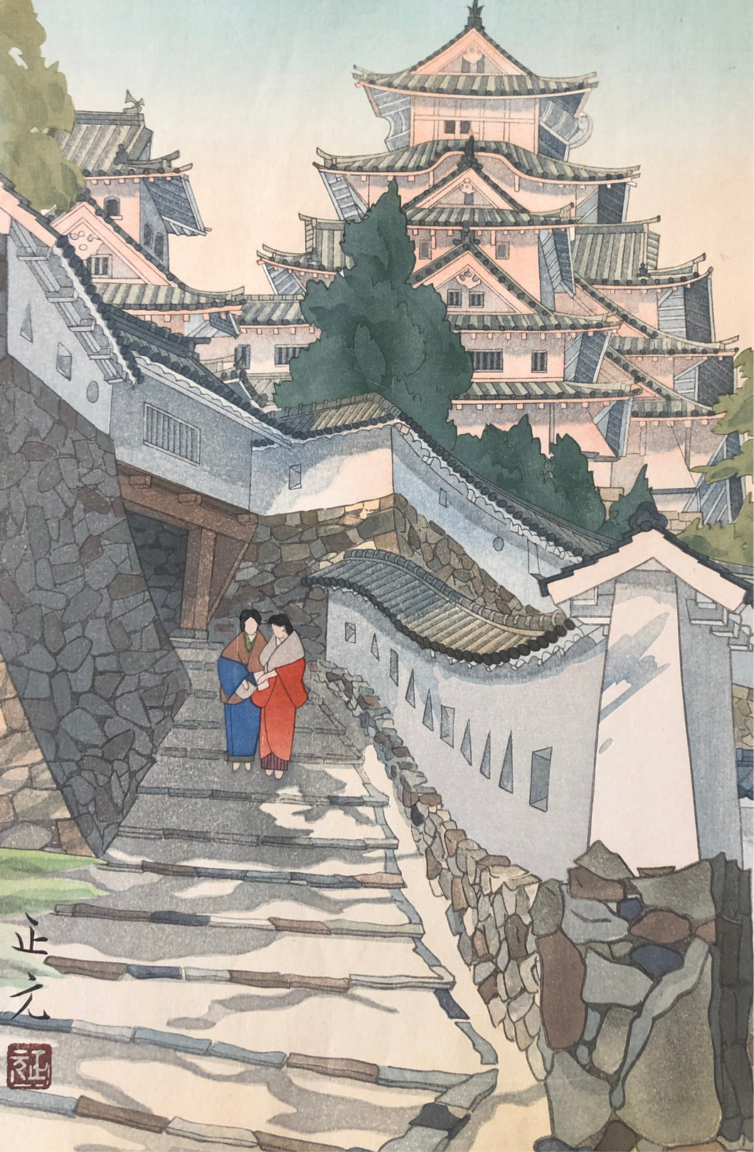 【真作保証】森　正元　姫路城　在庫はお問い合わせ下さい