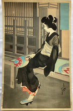 Load image into Gallery viewer, 商談中【真作保証】小田富弥　夕涼み
