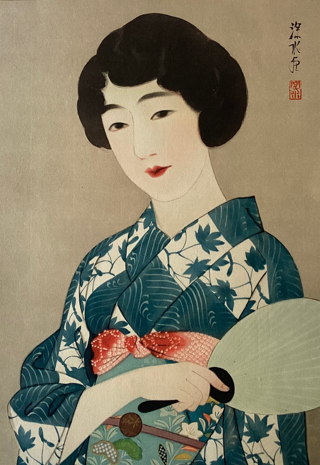 【真作保証】伊東深水　美人百姿　其二