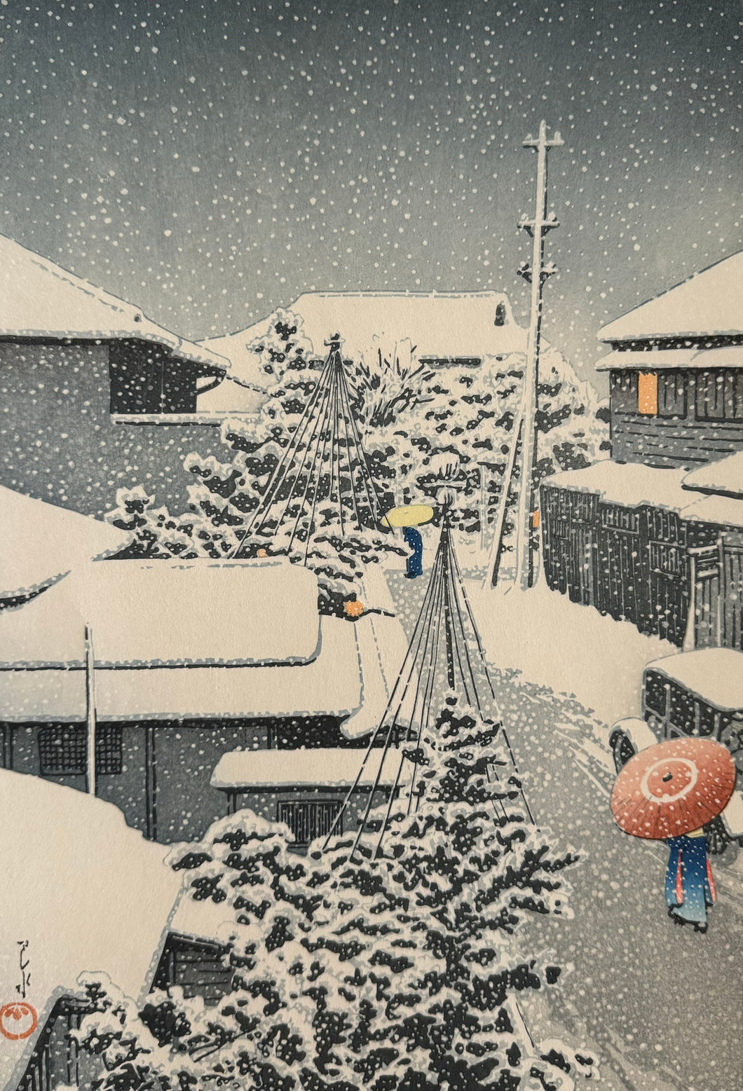商談中　川瀬巴水　代地の雪　