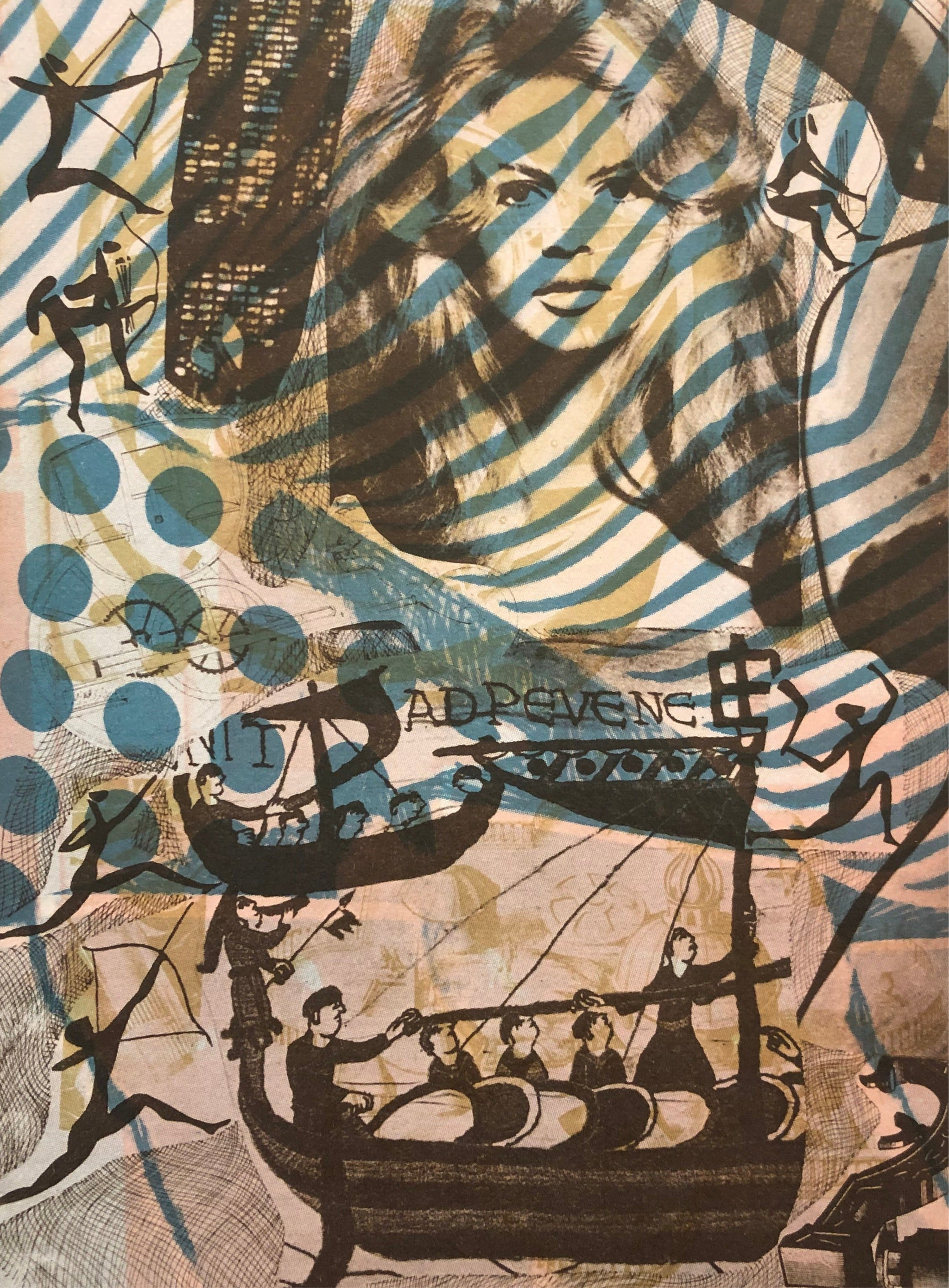 ジャン・ジャンセン 絵画 静物画 リトグラフ 版画 「二つの人形