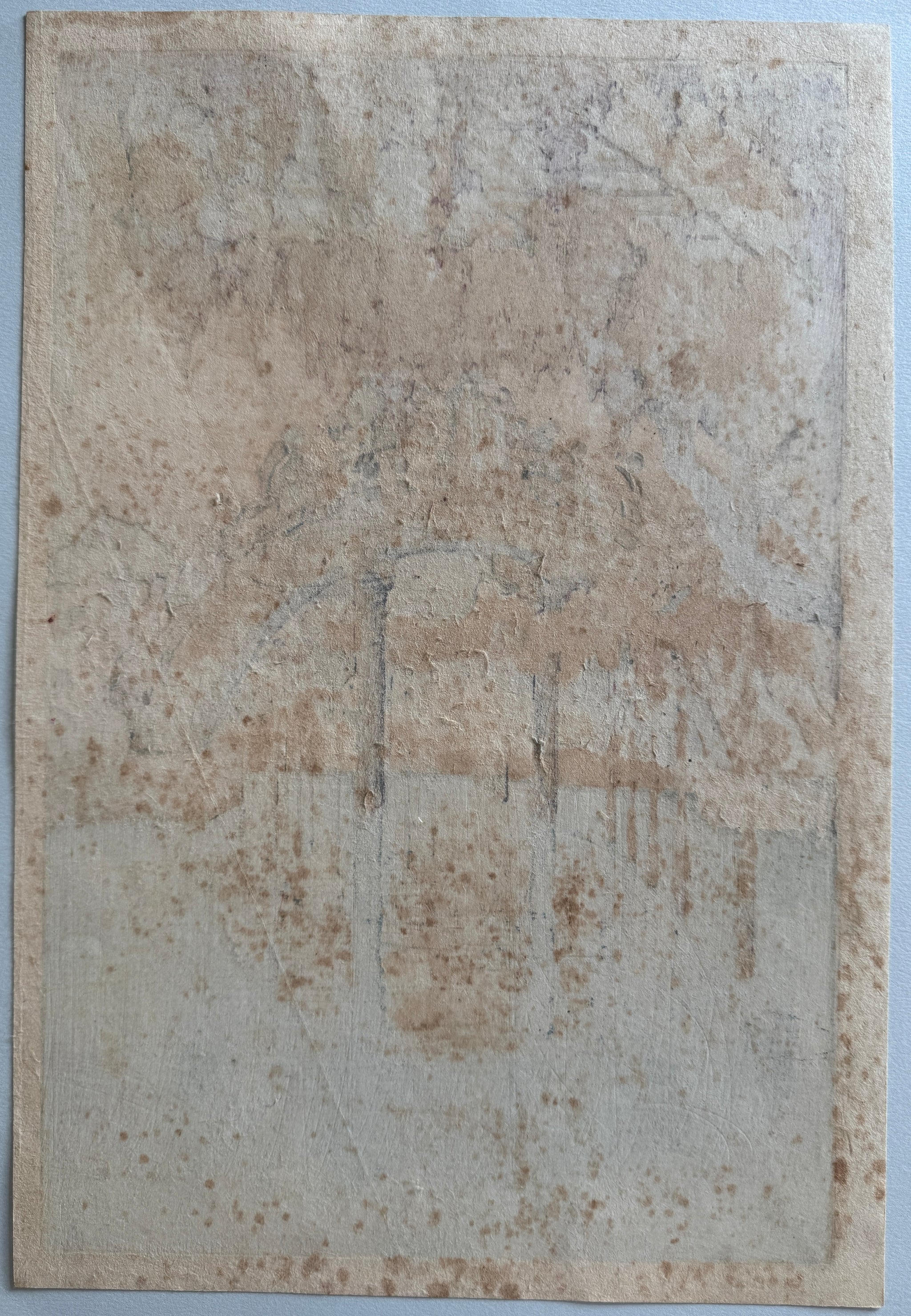 真作保証】吉田博 東京拾二題 亀井戸 昭和二年作 後摺 木版画 Yoshida