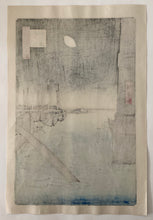 画像をギャラリービューアに読み込む, 歌川広重　名所江戸百景　永代橋佃しま　復刻版
