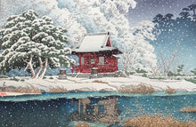 Load image into Gallery viewer, 【Genuine guarantee】 Kawase Hasui, Snow at Inokashira Benten shrine precinct, 1929
