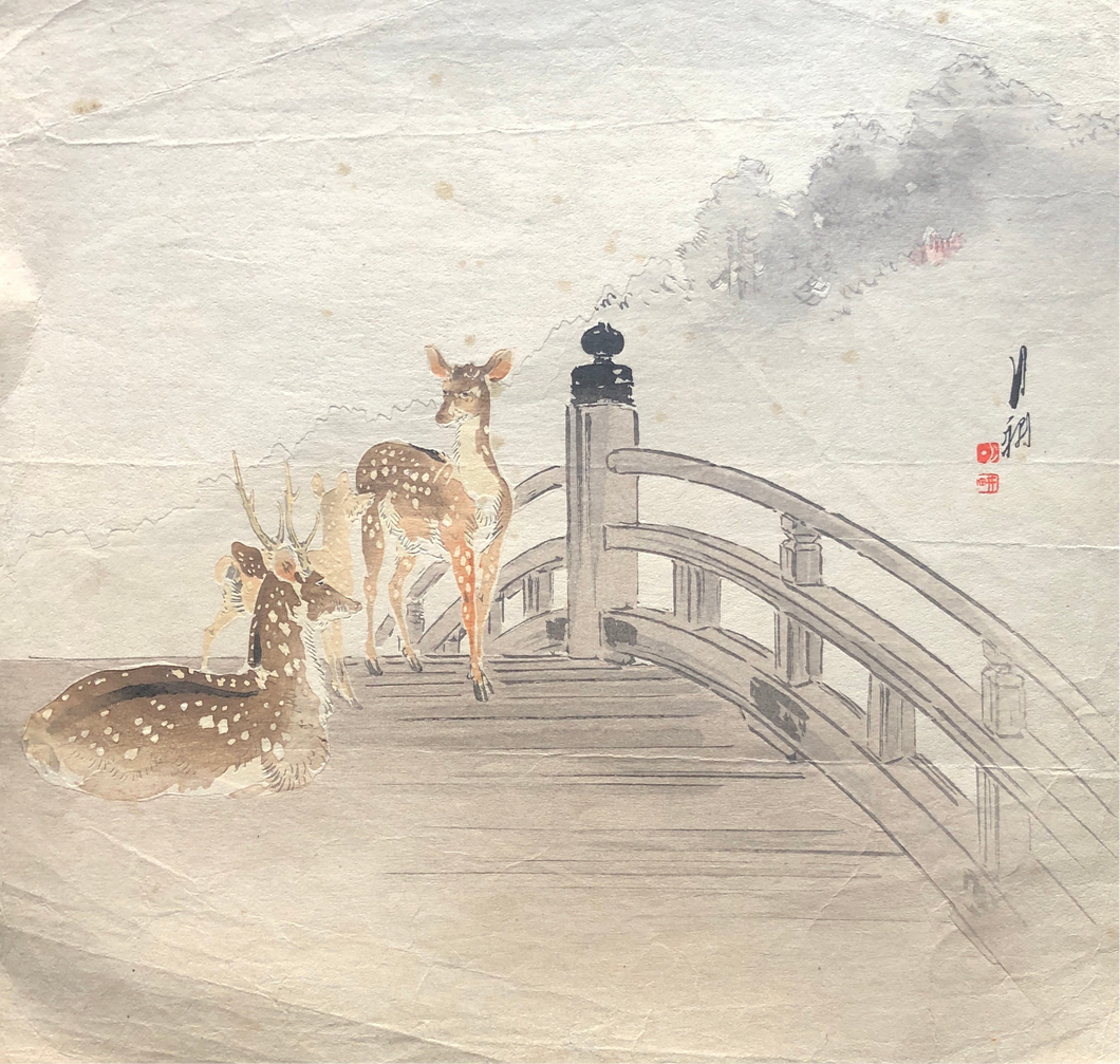【Genuine guarantee】Ogata Gekko, woodcut print