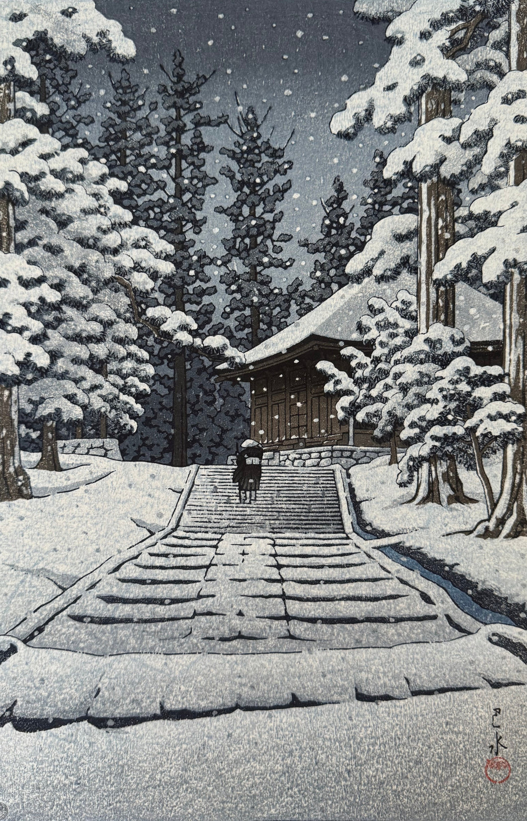 【Genuine guarantee】KAWASE HASUI, HALL OF THE GOLDEN HUE,HIRAIZUMI 