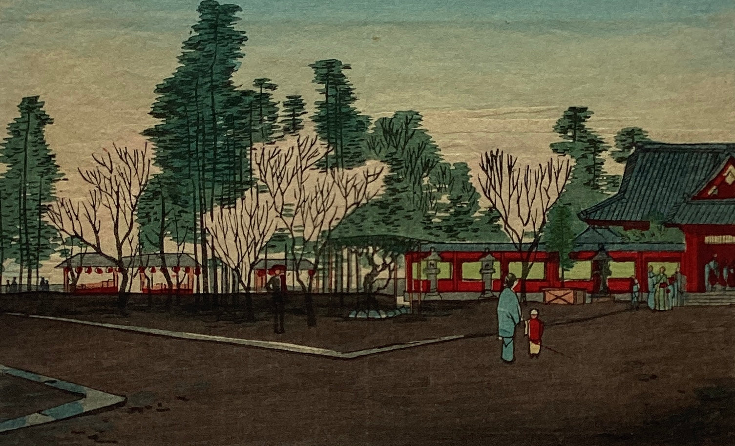 掛軸　日本画　浮世絵　時代箱付　C　7675A 掛軸 日本画 浮世絵 時代箱付 C 7675A