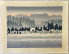 画像をギャラリービューアに読み込む, 【真作保証】宮本秋風　雪景　
