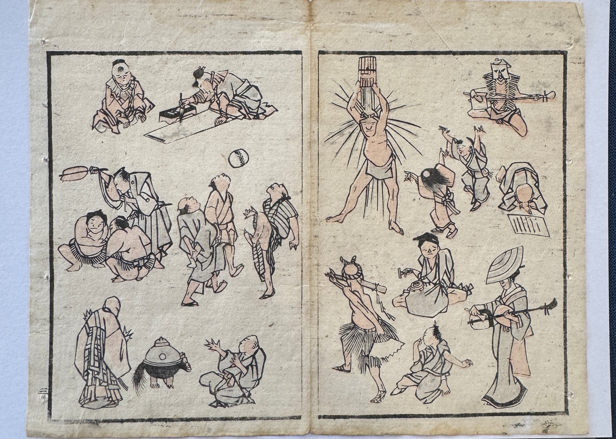 真作保証】葛飾北斎 北斎漫画 HOKUSAI MANGA JAPANESE WOODCUT PRINT