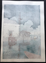 Load image into Gallery viewer, 【Genuine guarantee】 Kawase Hasui, Rain at Ushibori
