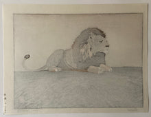 画像をギャラリービューアに読み込む, 【真作保証】吉田遠志　Lion
