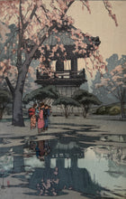 画像をギャラリービューアに読み込む, 【真作保証】吉田博  鐘楼
