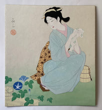 画像をギャラリービューアに読み込む, 【真作保証】石川荘三　肉筆画１　
