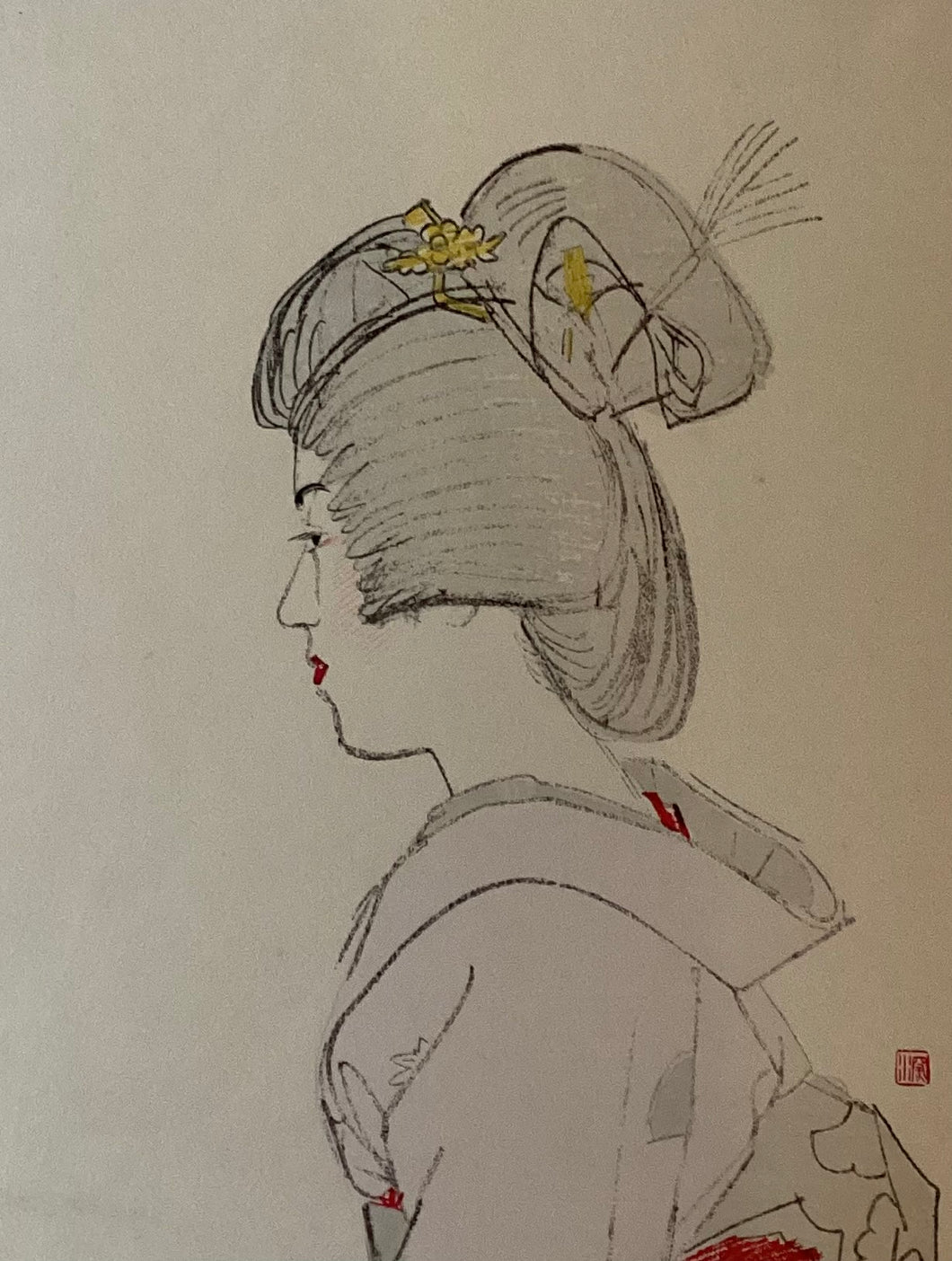 【真作保証】伊東深水　春粧