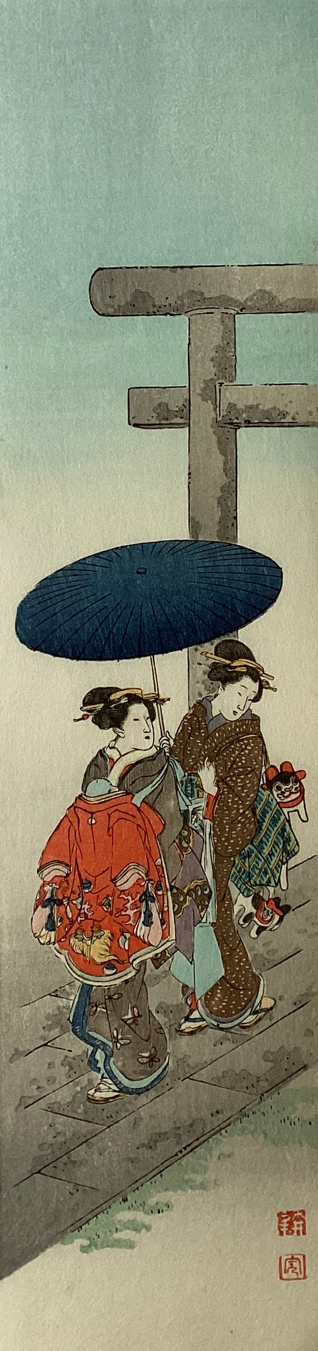 【真作保証】庄田耕峯　短冊