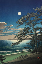 Load image into Gallery viewer, 【Guaranteed genuine】 Kawase Hasui,  spring moon ninomiya beach 
