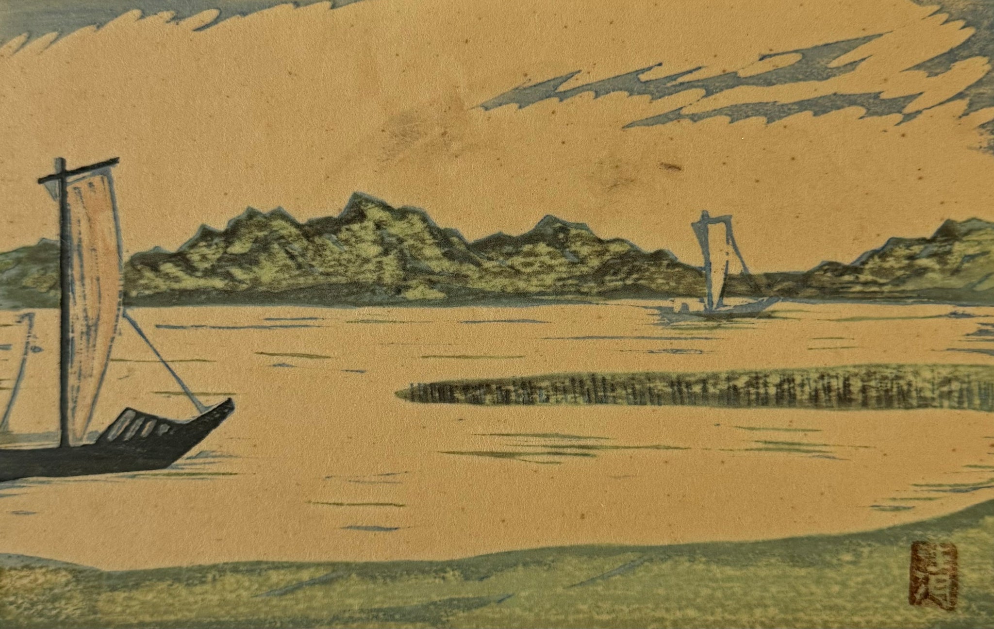 真作】絵画作者不詳サイン有油彩10号正覚寺名品T147